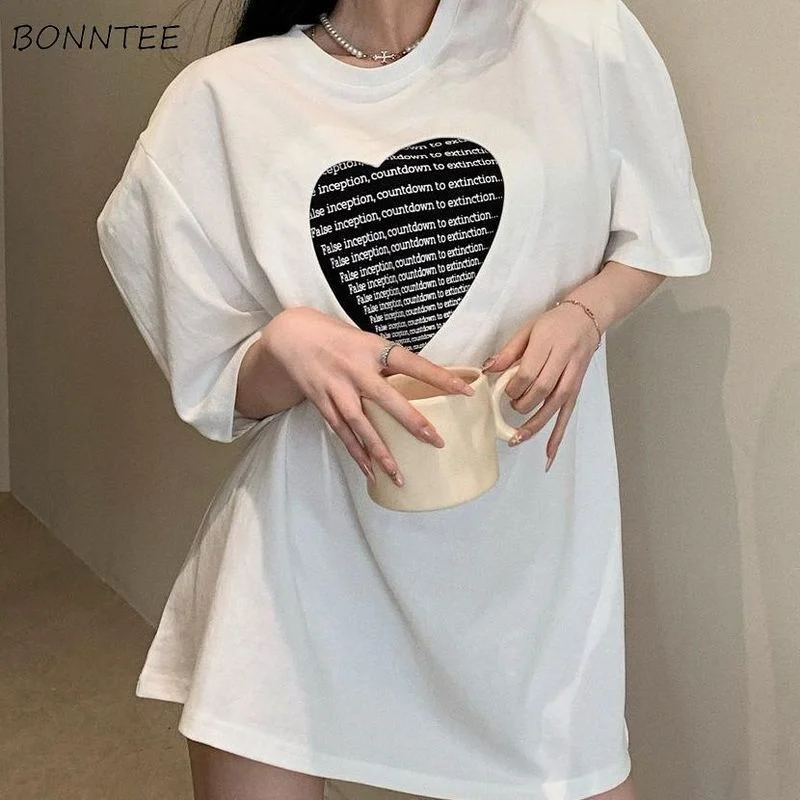 

T-shirts Women Patchwork Summer Friends Soft Fashion Femme Popular Baggy Tender Lovely Japanese Style Schoolgirl Ins All-match