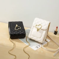 crossbody bags for women white handbag 2022 new fashion lingge chain bag mini mobile phone bag simple ladies shoulder bag