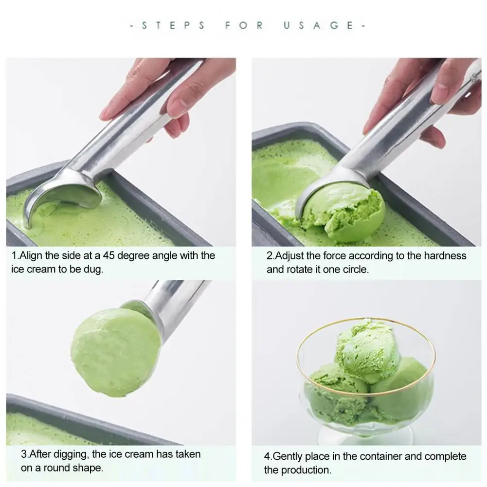 

Durable Multi-use Spoon Rustproof All-purpose Fruit Ice Cream Scoop Spoon Professional Fruit Dessert Scoop Kitchen Tool