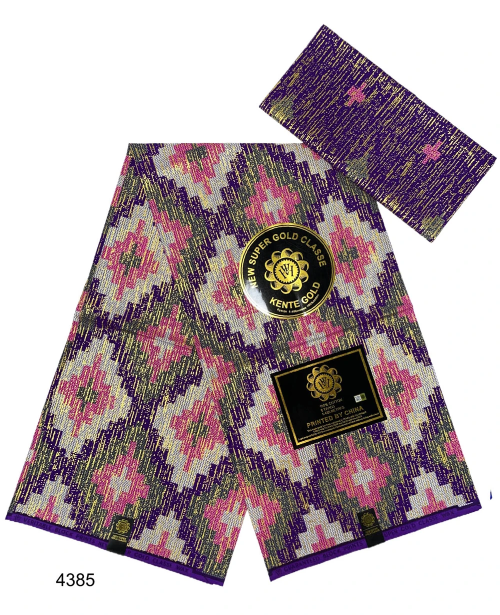 Хлопчатобумажная ткань Kente с африканским восковым принтом для женского платья