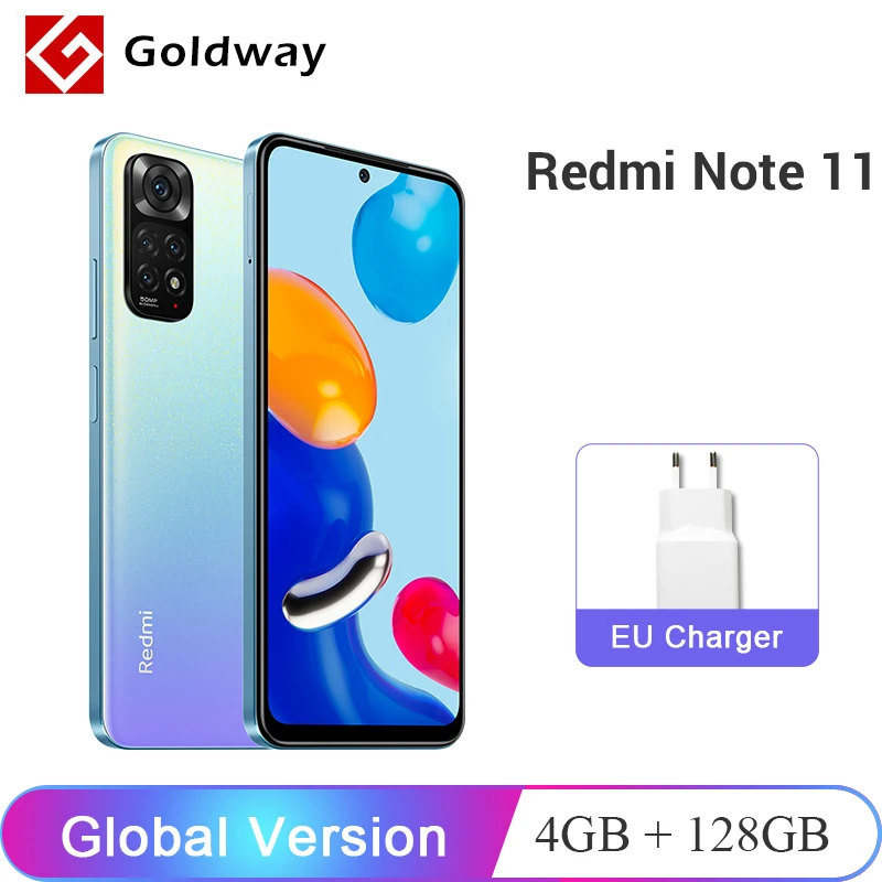 Глобальная версия Xiaomi Redmi Note 11 4 Гб 128 Смартфон Snapdragon 680 6.43&quot AMOLED DotDisplay 50Мп Четыре