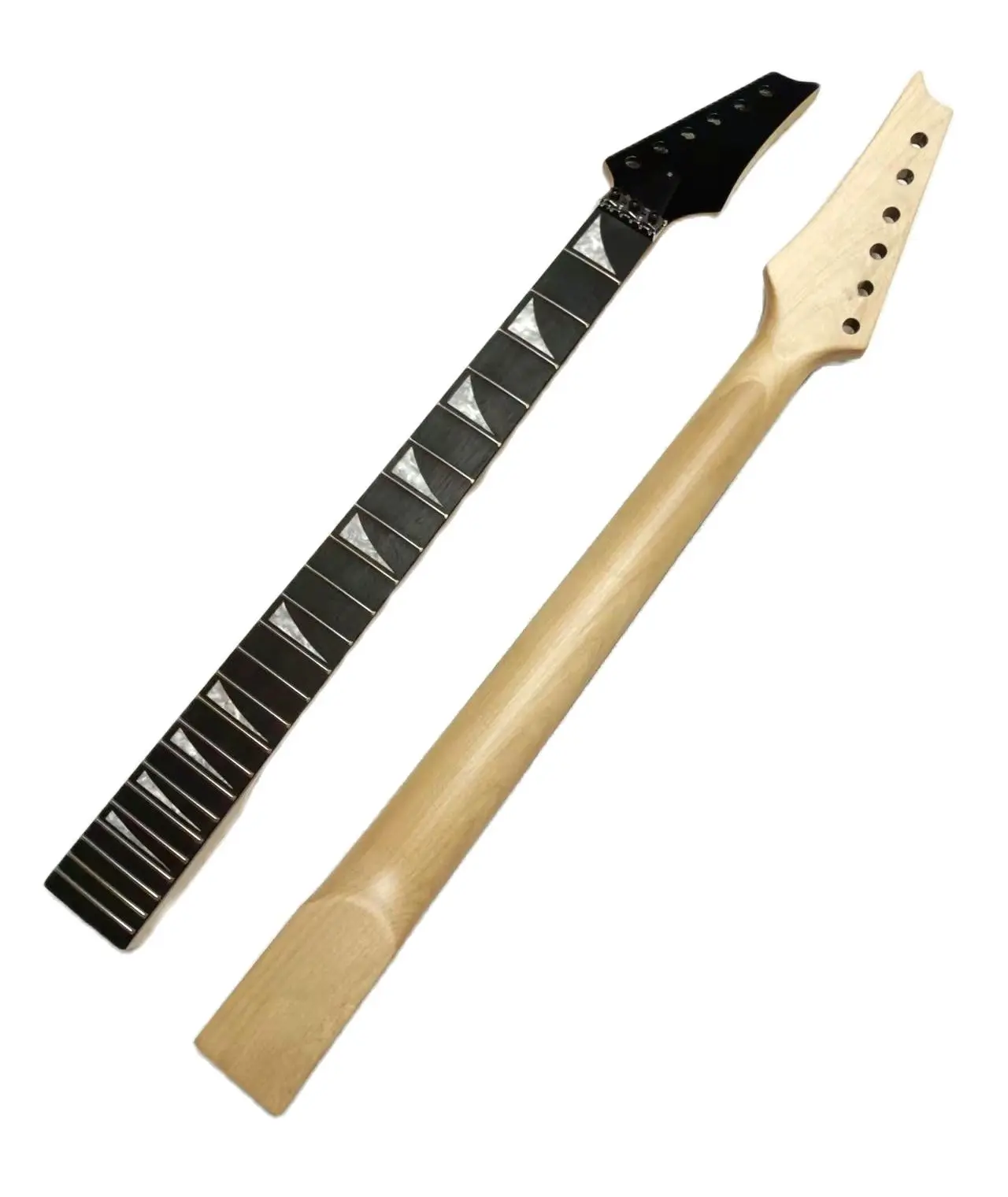 24-Fret IB Style Electric Guitar Neck Lightning Inlay Rosewood Fingerboard Canadian Maple(1pc,Free Logo Service)