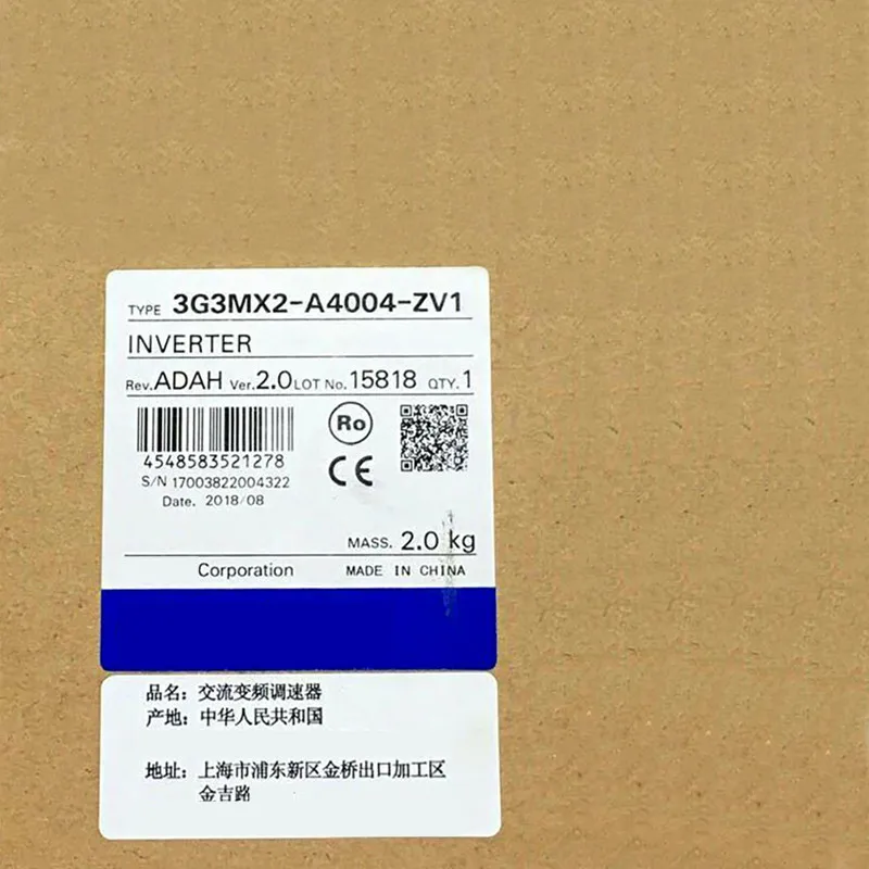 

Новый модуль инвертора 3G3MX2-A4004-ZV1