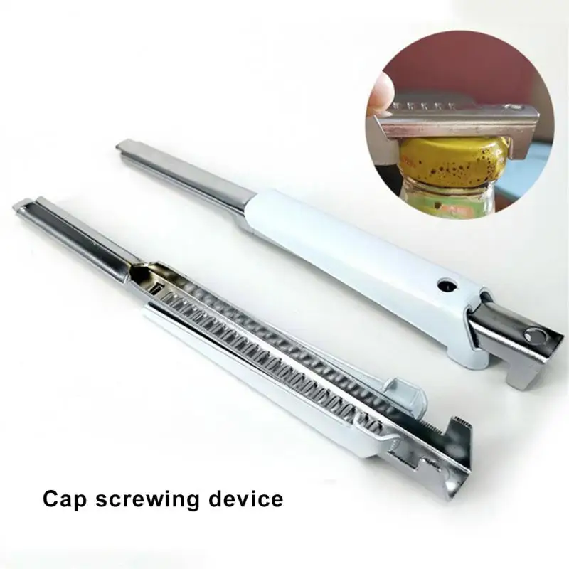 

Adjustable Multi-Function Bottle Cap Opener Stainless Steel Lids Off Jar Opener Labor-Saving Screw Can Opener For Kitchen Tool