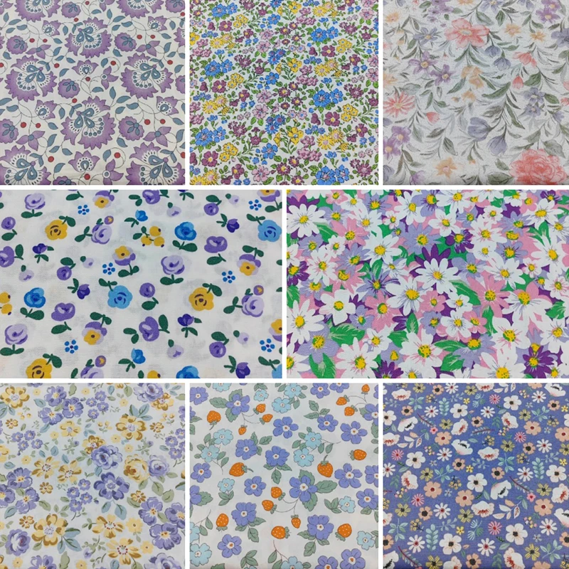 Хлопчатобумажная Поплиновая ткань с цветным принтом в стиле ретро стеганая для