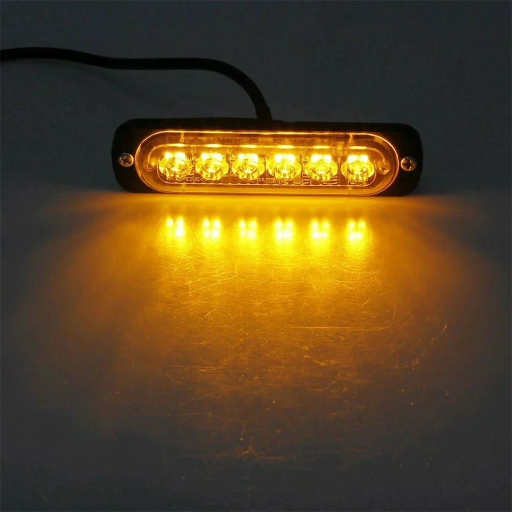

Auto Light Car LED Hot Signal Light Strobe 4X 6LED Flash Lamp Flashbulb Flashgun Flashing Light LED Signal Lamps