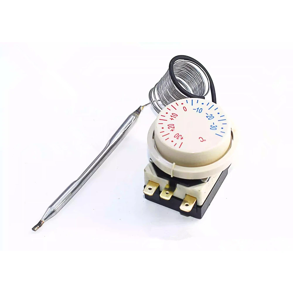 

Термостат для механических поворотных контроллеров в холодильниках и морозильной камере ±30 ℃ Шкаф-витрина с датчиком, шкаф для хранения свежести, май