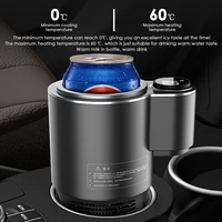 smart 2 in 1 car heating cooling cup for coffee miik drinks electric beverage warmer cooler holder travel mini car refrigerator