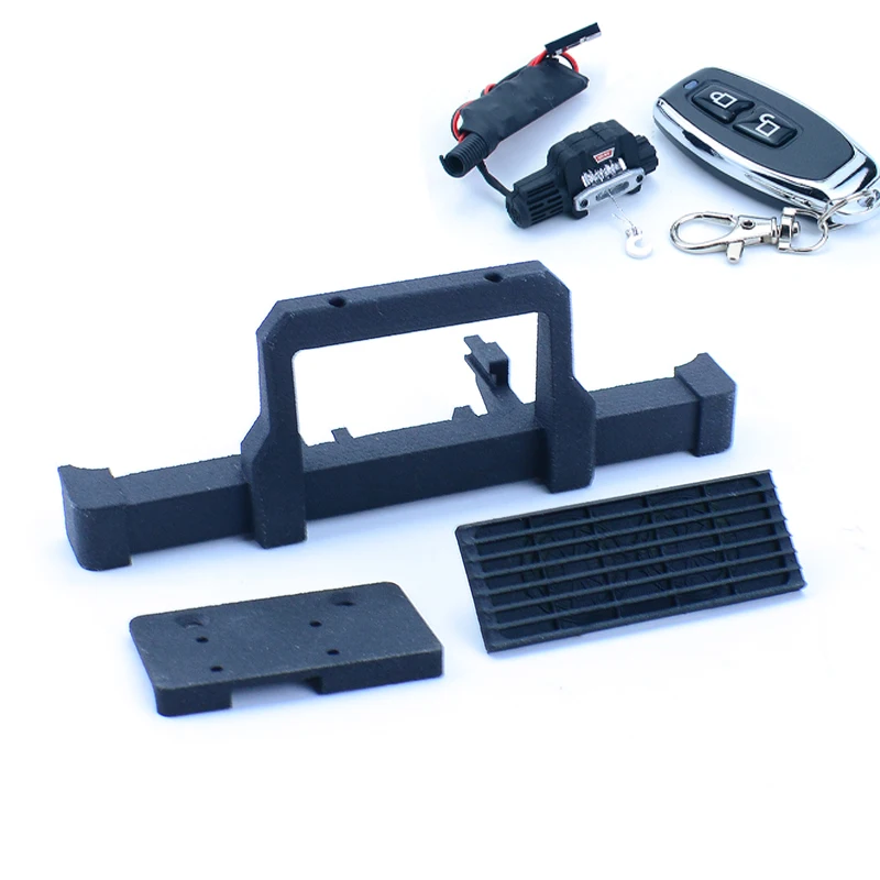 Передний бампер TRX4M с электрической лебедкой для 1/18 RC Crawler Car Traxxas TRX4-M Defender Ford Bronco