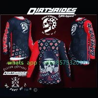 dirtyrides the new race kit long sleeve mountain bike mtb jersey enduro motocross motorcycle breathable t shirt team custom