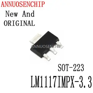 10PCS New And Original N05B LM1117IMPX-5.0 N06B LM1117MPX-ADJ N03A LM1117IMPX-1.2 2.5 1.8V SOT-223 In Stock LM1117IMPX-3.3