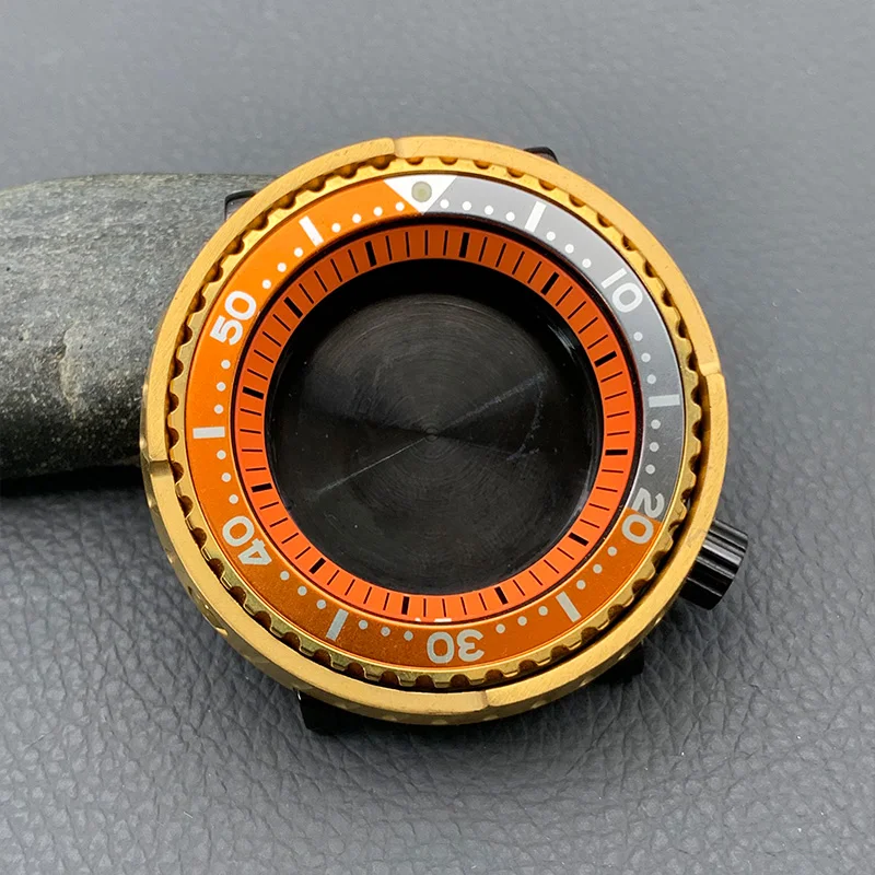 Корпус для часов в консервах с золотым тунцом NH35 сапфировое стекло подходит NH36 4R