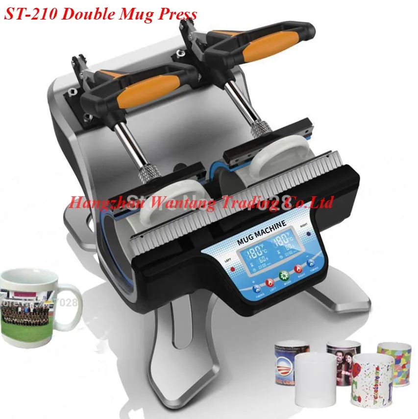 

Fastshipping Wtsfwf ST-210 Double-station Thermal Mug Transfer Printer Machine Mug Heat Press Machine Digital Mug Sublimation