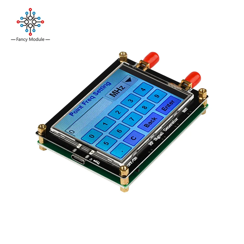 HLZS-35-4400M ADF4351 ADF4350 RF Signal Source Signal Generator Wave/Point Frequency Sweep Touch Screen LCD Display Control