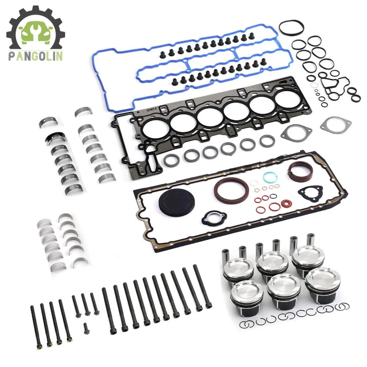 

Auto Engine Rebuilding Pistons Gasket Kit 11257610295 11257577586 for BMW 335i E93 E92 E91 E90 E89 E88 E60 E71 F02 N54B30 3.0 L6