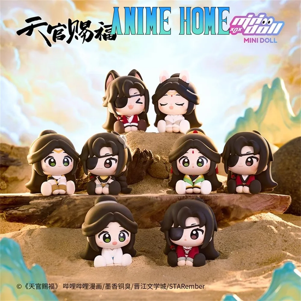 Official Original Anime TGCF Tian Guan Ci Fu Xie Lian Hua Cheng Cartoon PVC Figuine Figure Doll Toy Cosplay Kids Gift Cute