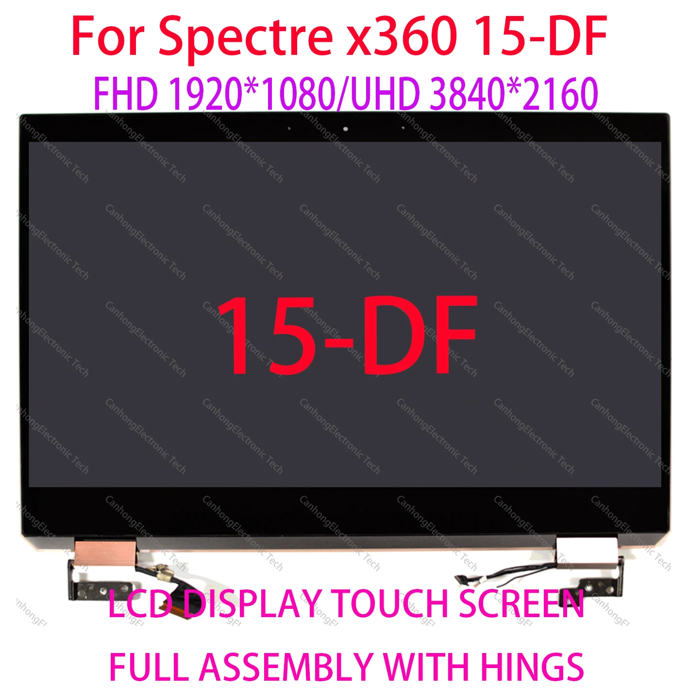 15.6 ''UHD 4K FHD HP x360 15-df TPN-Q213 סדרת מחשב נייד LCD מסך מגע Digitizer החלפת Assenbly l38114-001
