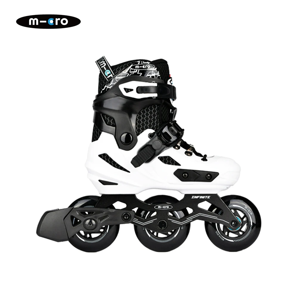 Micro INFINITE 3WD,KIDS URBAN Speed Slalom Beginners,76/80/84/90mm,ABEC7,85A ROUND,Adjustable Size Inline Skate Shoes