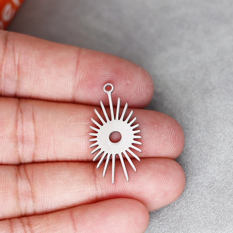 

3PCS Line Eye Sun Stainless Steel Pendant Charms for Jewelry Making DIY Craft Bohe Tassels Earrings Necklace Women Accessories