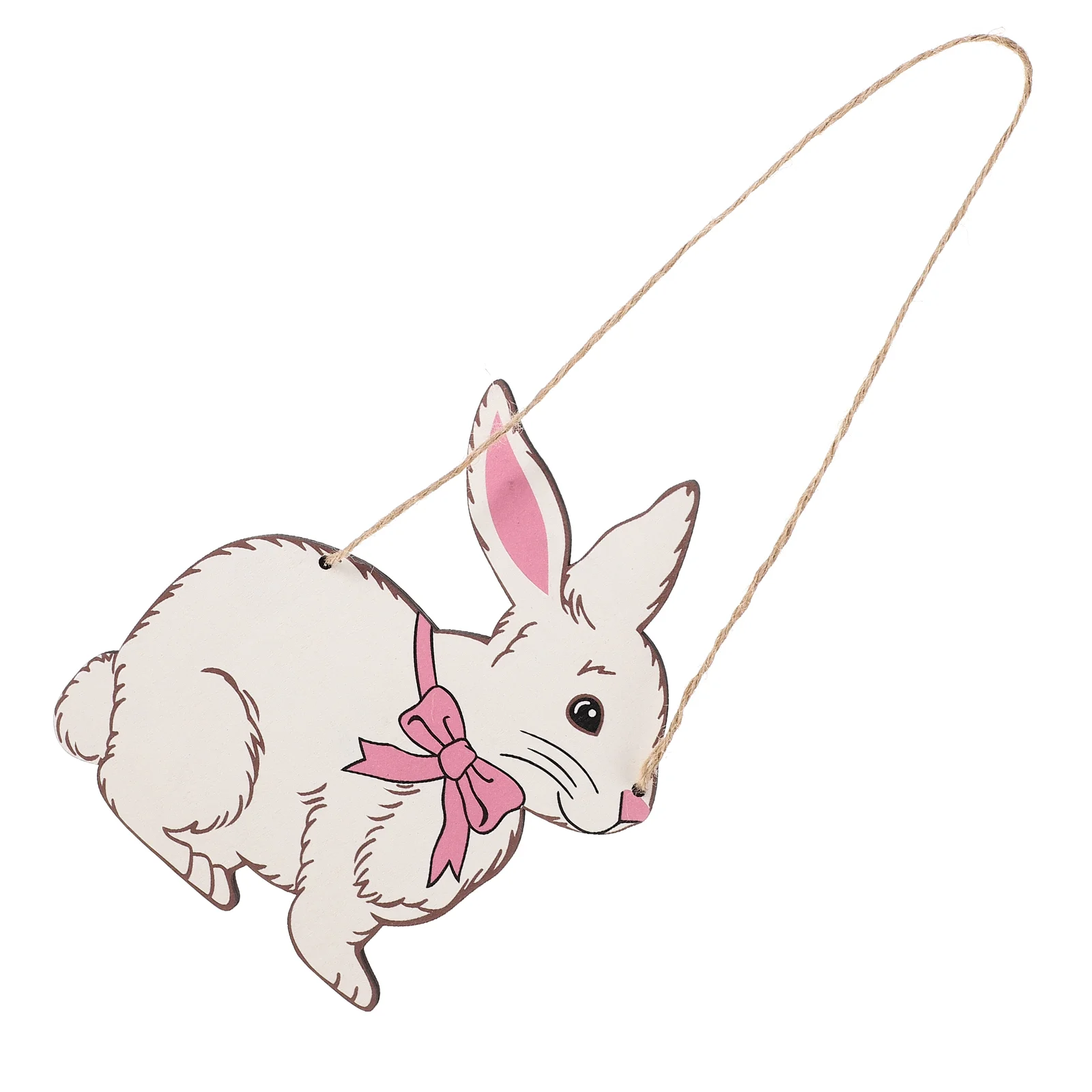 

Easter Sign Door Hanging Bunny Wooden Plaque Decorations Rabbit Wall Welcome Spring Decor Happy Wood Decoration Animal Pendant