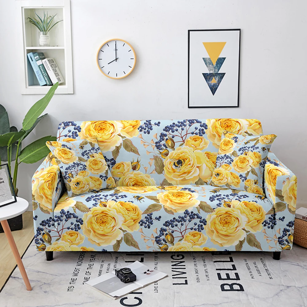 Чехол для дивана с 3D принтом фруктов гостиной эластичные Чехлы растягивающийся
