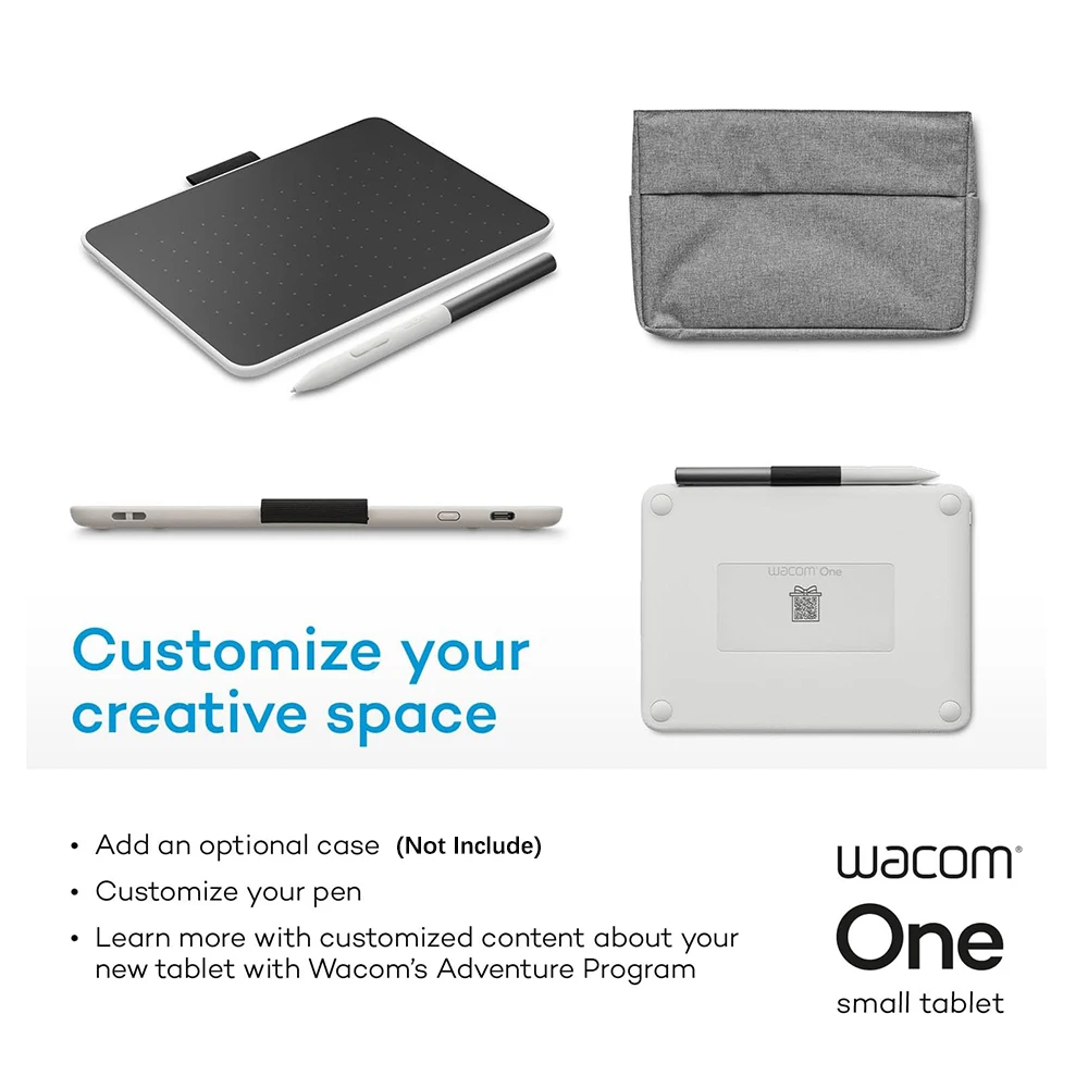 Графический планшет Wacom One для рисования со средним диагональю 9 9x7 1 дюйма