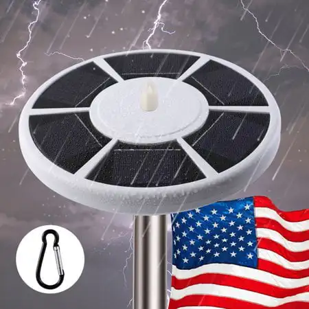 

42 LED Solar Flagpole Light Auto On/Off Light Solar Powered Downlight Lighting, Solar Lights Poles