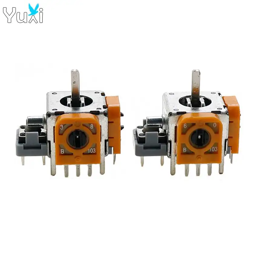 

YuXi 1pc 3D Analog Joystick Module Sensor For PS4 Xbox One for Switch Pro Generic Controller Rocker Potentiometer FJM10K B10K