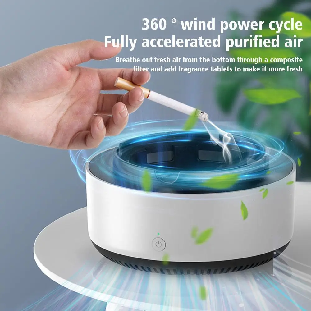 

Multipurpose Ashtray With Purifier Function For Filtering Second-hand Smoke From Cigarettes Remove Odor Smoking Accesso S5h5