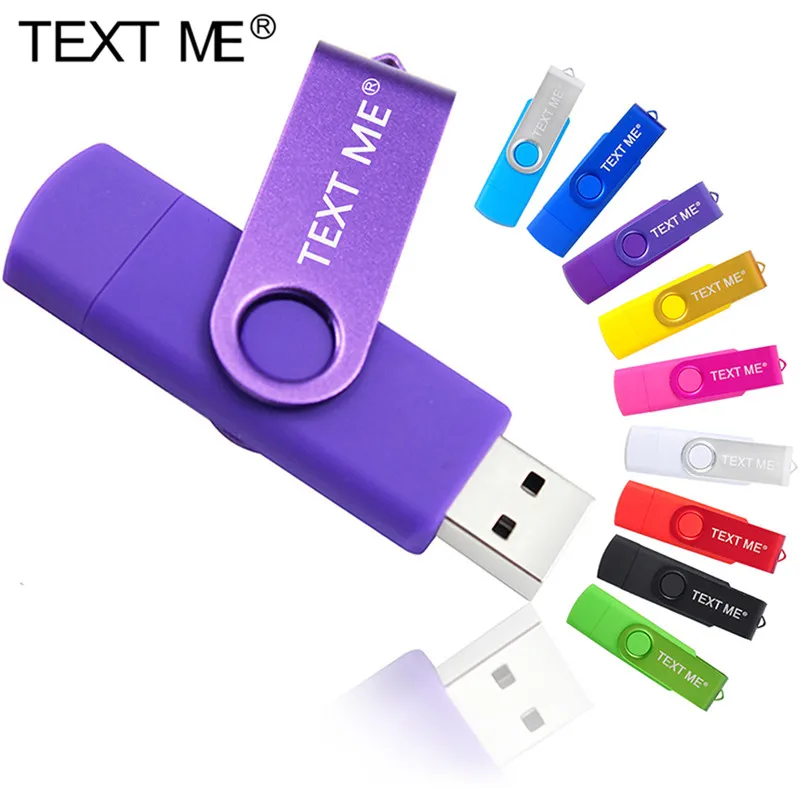 

TEXT ME 64GB Usb Android Type C USB flash drive 4GB 8GB 16GB 32GB pendrive Flash Card for PC/ Car/TV/Phone