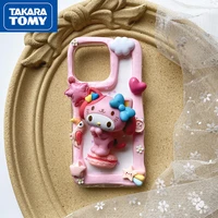 takara tomy hello kitty for iphone13 13 pro 13 pro max silicone cover for iphone12 12 pro 12 promax cream glue mobile phone case