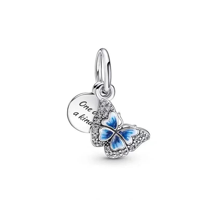 2022 New 925 Sterling Silver Spring Gloves Stones Pendant Charm Beads Fit Original Pandora Bracelet &amp Necklace Women Jewelry DIY |