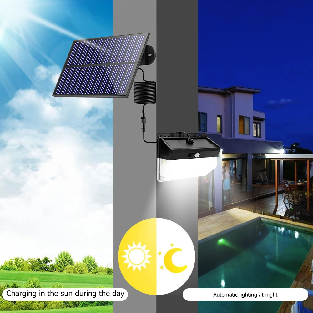 

Светильник уличный светодиодный на солнечной батарее для дома и сада