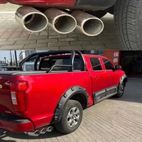 car styling exhaust system pipe for isuzu d max great wall cannon tail mufflers for toyota hilux racing muffler stainless steel