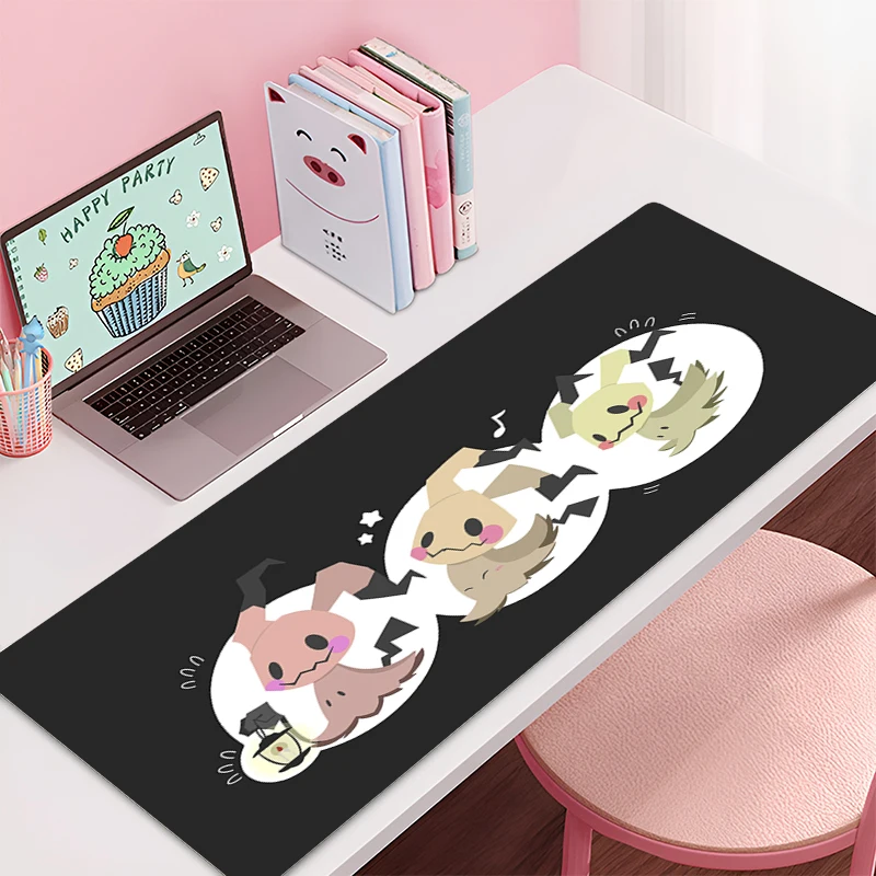 Фото Игровой коврик для мыши P-Pokemons M-Mimikyus офисный ковер коврики для мыши геймерские настольные аксессуары компьютерные большие настольные коврики ПК аниме коврик для мыши №5
