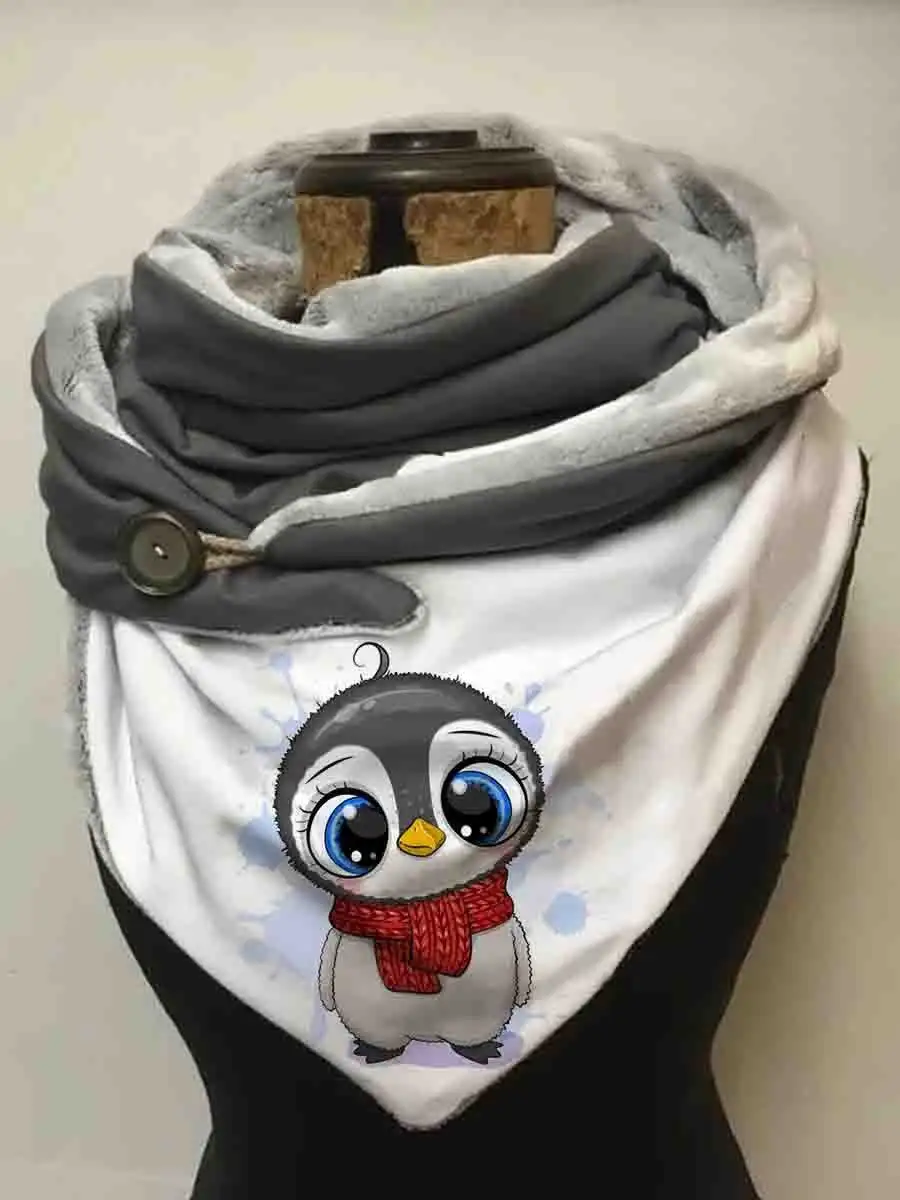

Women's Cute Penguin Casual Scarf And Shawl