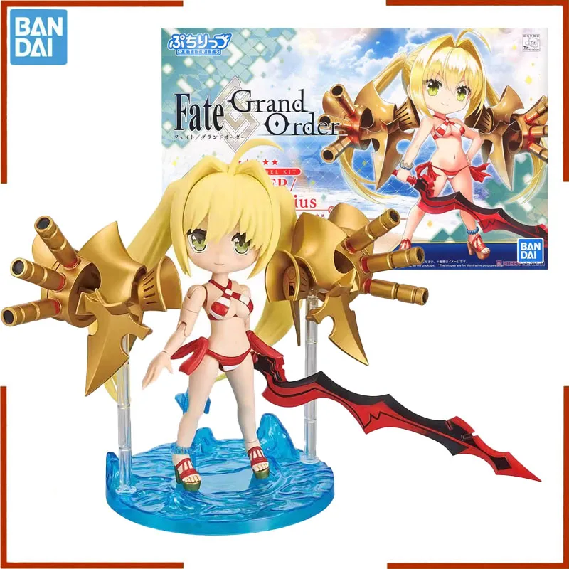 Bandai Original Fate/Grand Order Petitrits fgo Caster Nero Claudius Аниме Коллекция фигурок Пластиковая модель