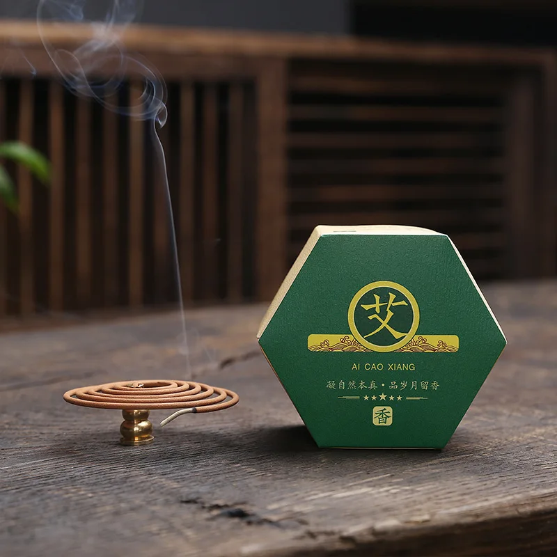 

3 Boxes Incense Coils Sandalwood Wormwood Coils Incense Aromatherapy Air Freshener Home Temple Meditation Use