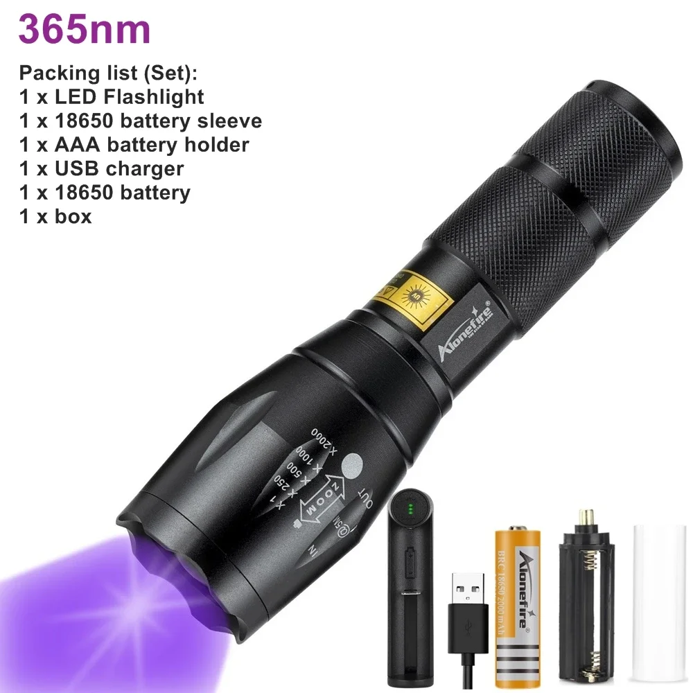 

Zoom UV LED Фонарик