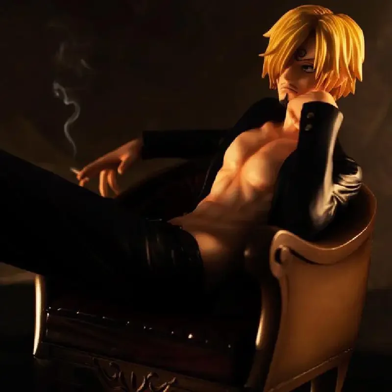 Аниме One Piece экшн-фигурка Vinsmoke Sanji манга периферийное положение сидения диван