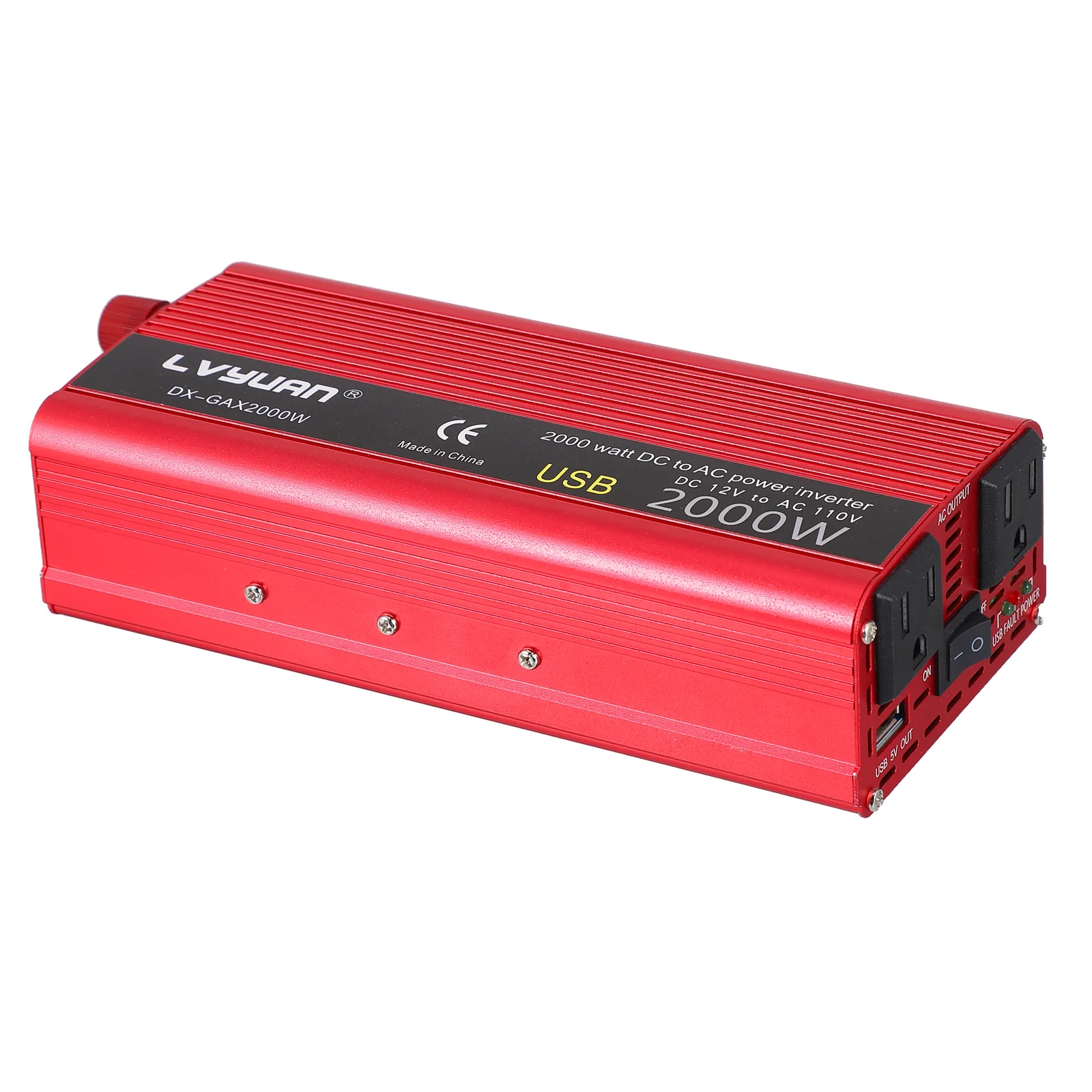 

1 Set Durable Car Inverter Simple Car Converter Power Converting Tool (US Plug)