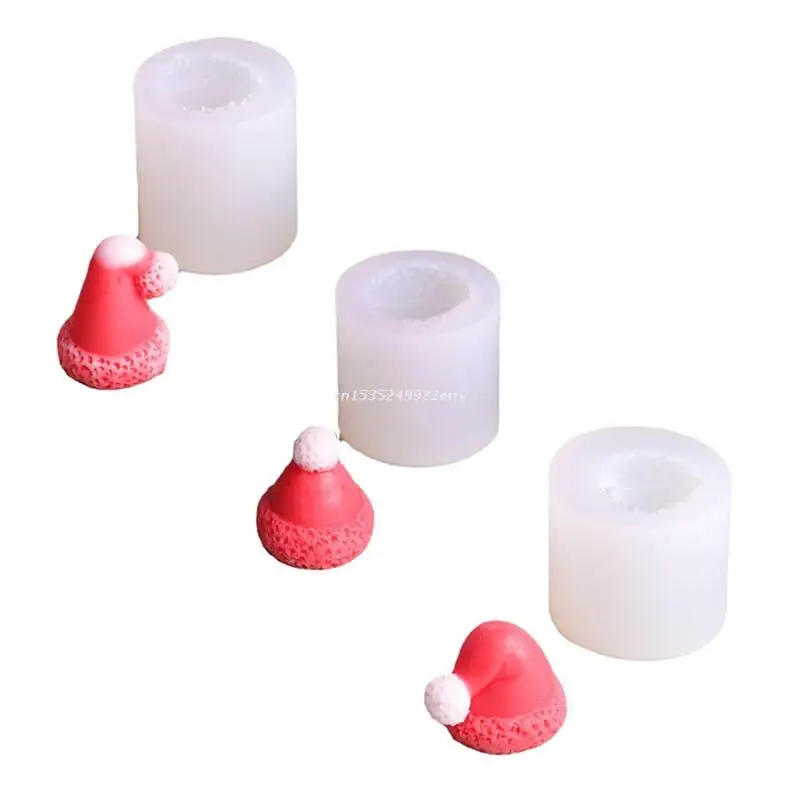 

Christmas Hat Aromatherapy Plaster Epoxy Resin Mold Candle Soap Silicone Mould Dropship