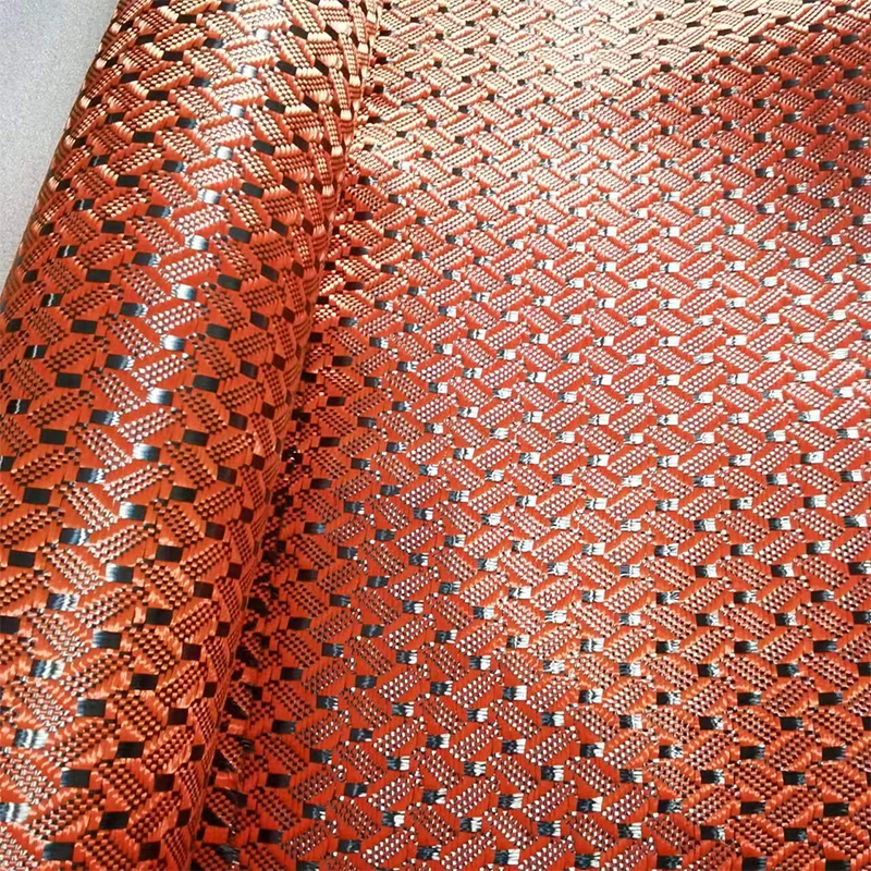 Кафу кевларовый оранжевый жаккардовый узор модификация автозапчастей DIY Декор