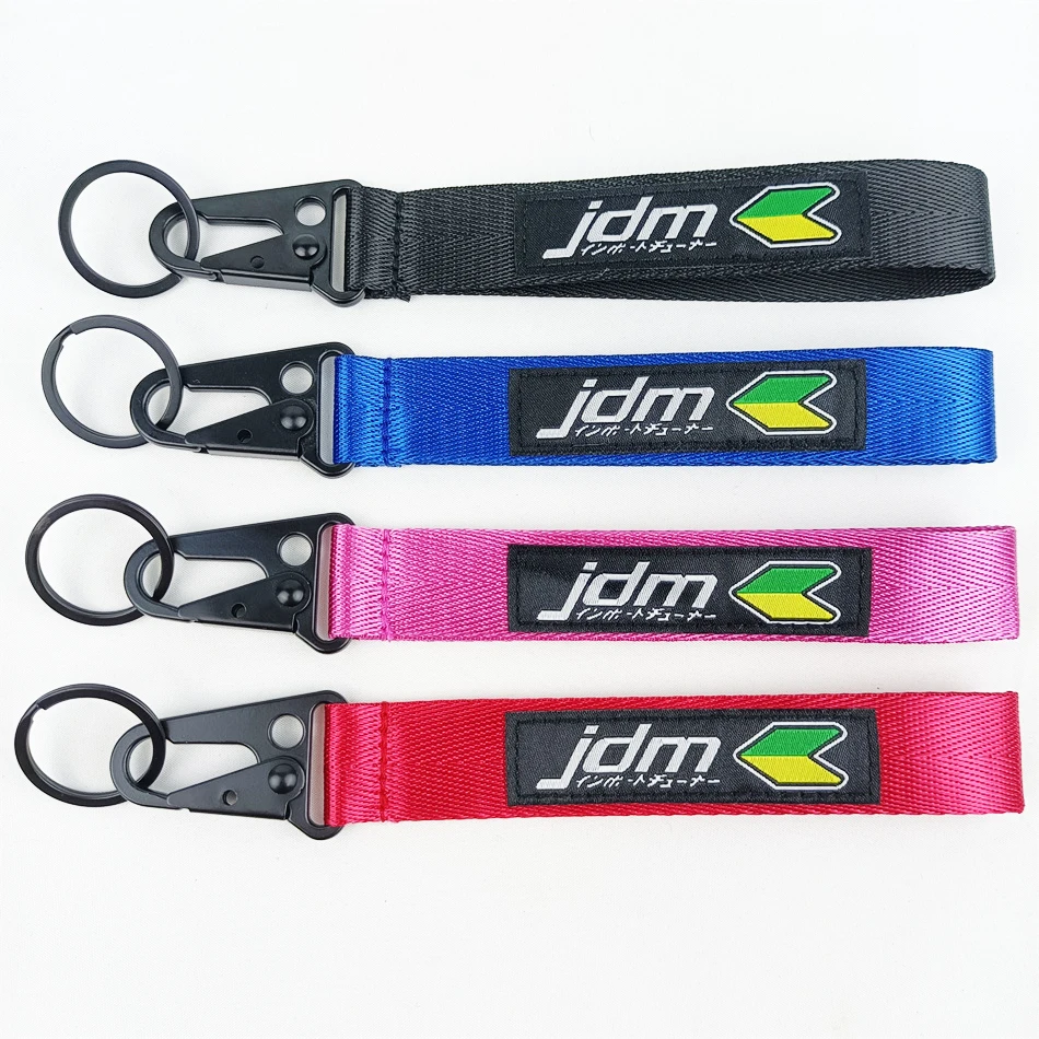 Автомобильный брелок Jdm нейлоновый браслет красный черный синий розовый Брелок с