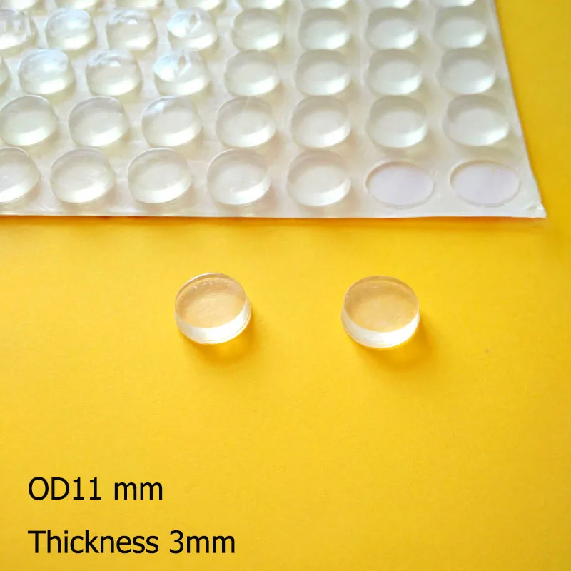 

128Pcs 11*3Mm Protective Feet Self adhesive Silicone Rubber Feet Pads Home Door Stopper Cabinet Bumpers Rubber Shockproof