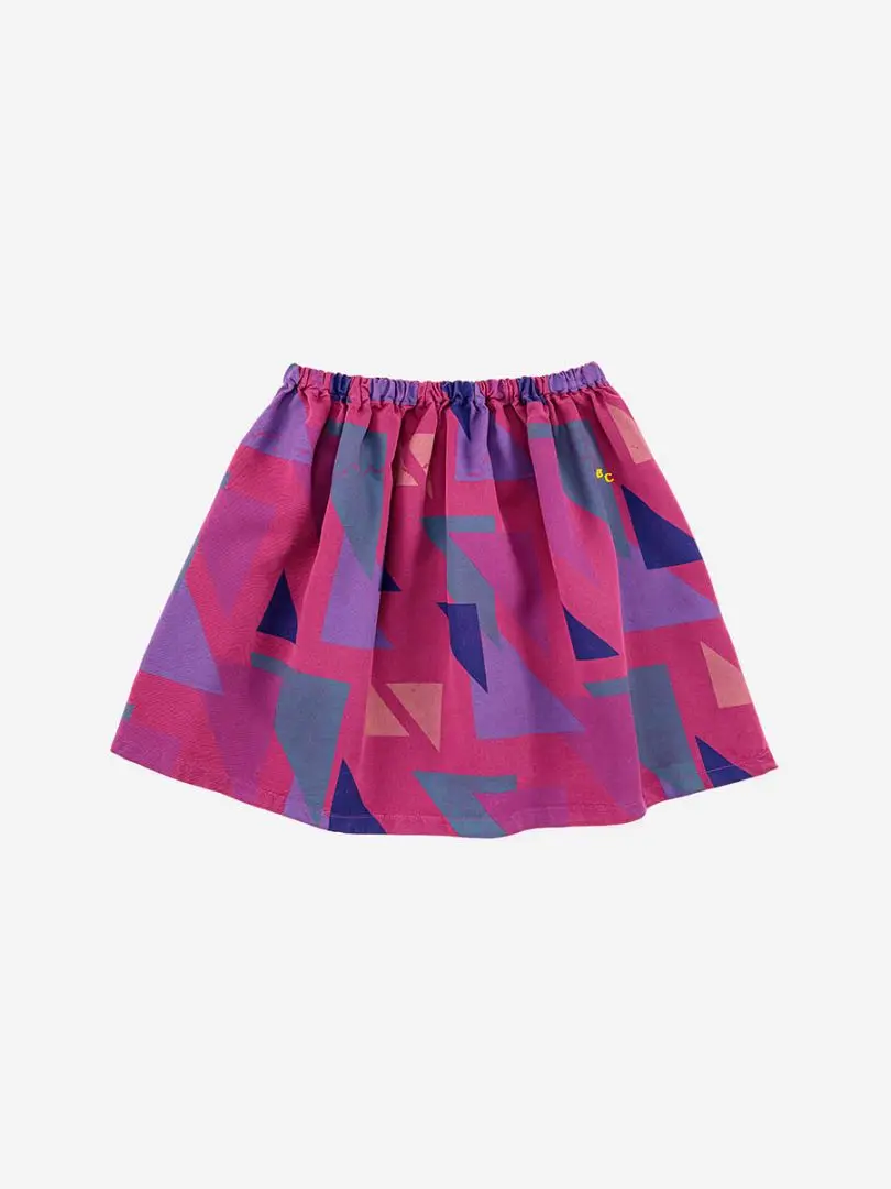 Kids Girls Skirt Bobo 2022 Autumn Winter New Children Cute Color Matching Graffiti Print Floral Casual Skirts For Girls Clothes