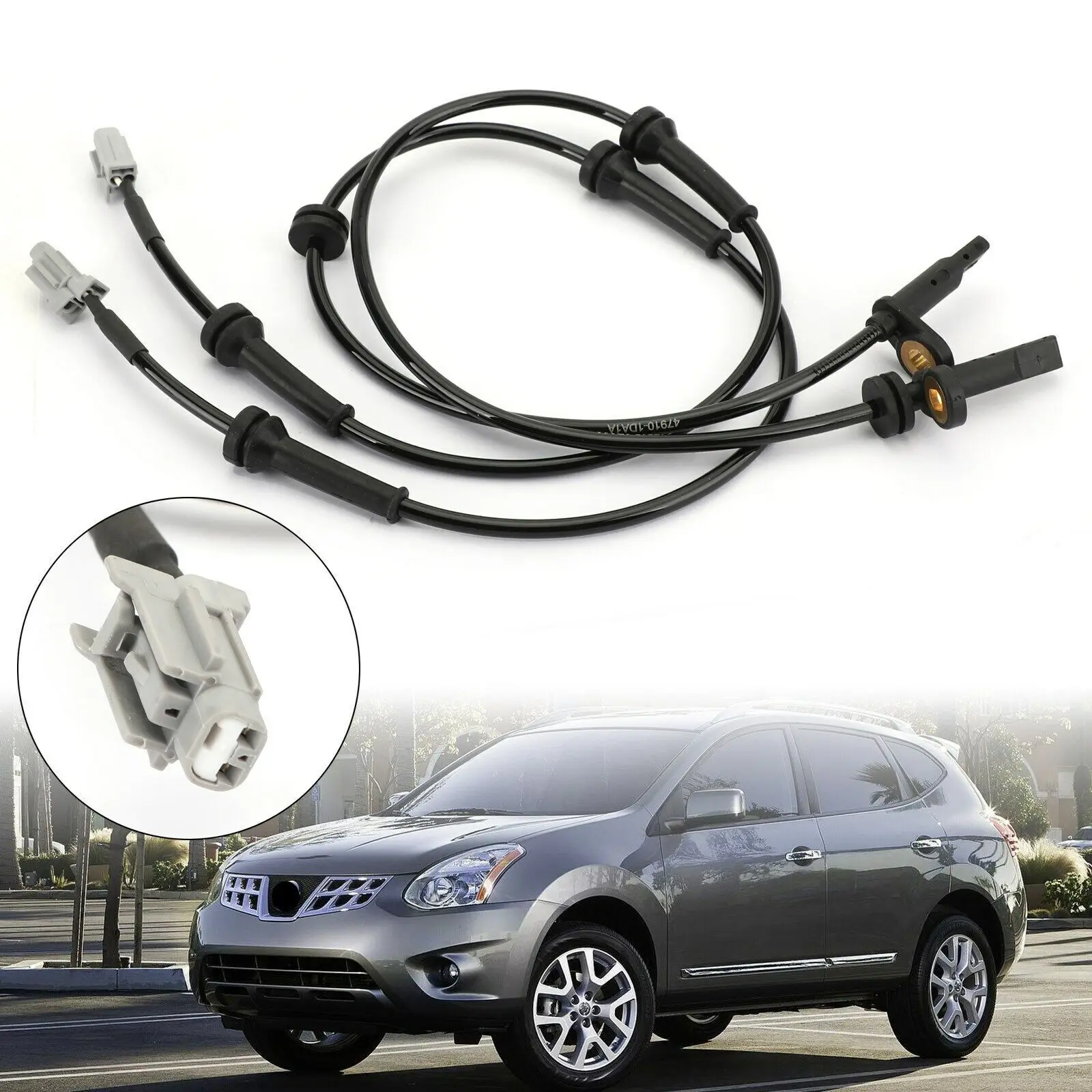 Датчик скорости переднего колеса ABS из 2 частей подходит для Nissan Rogue 2.5L 2008-2013 ALS1658 U1