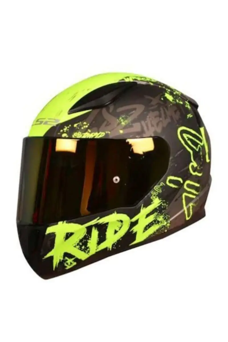 Rapid Naughty matte black-neon yellow helmet