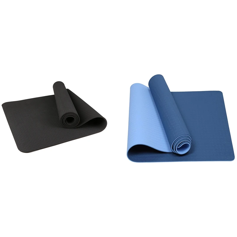 

Hot Yoga Mat, Eco Friendly Rope Fitness Exercise Mat With Carrying Strap For Yoga, Pilates And Floor Exercises-183X61x0.8Cm