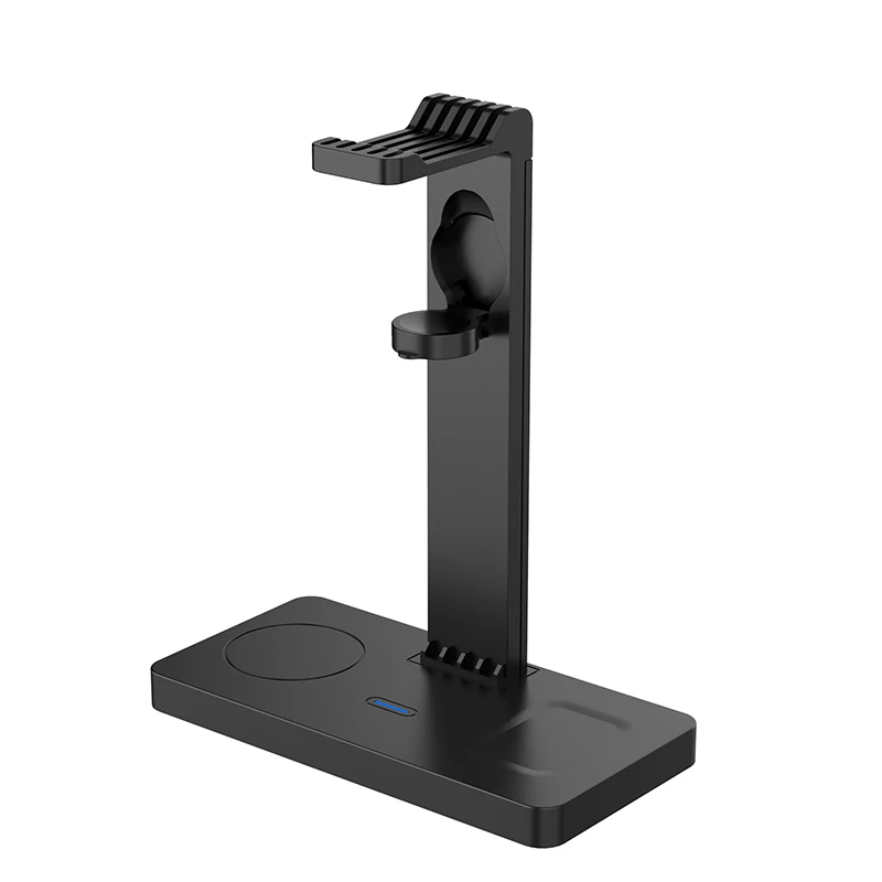 

4 in1 Earphone Stand With Wireless Charging Function For Iphone 12 11 Max Bracket For Gaming Headset Desk Display Stand